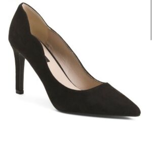 French Connection Black Faux Suede Stillettos Heels Size 9 Shoes New